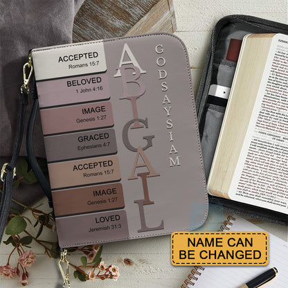 CHRISTIANARTBAG Bible Cover - Uncover the sacred meaning of your name - Personalized Bible Cover, CABBBCV02030624.