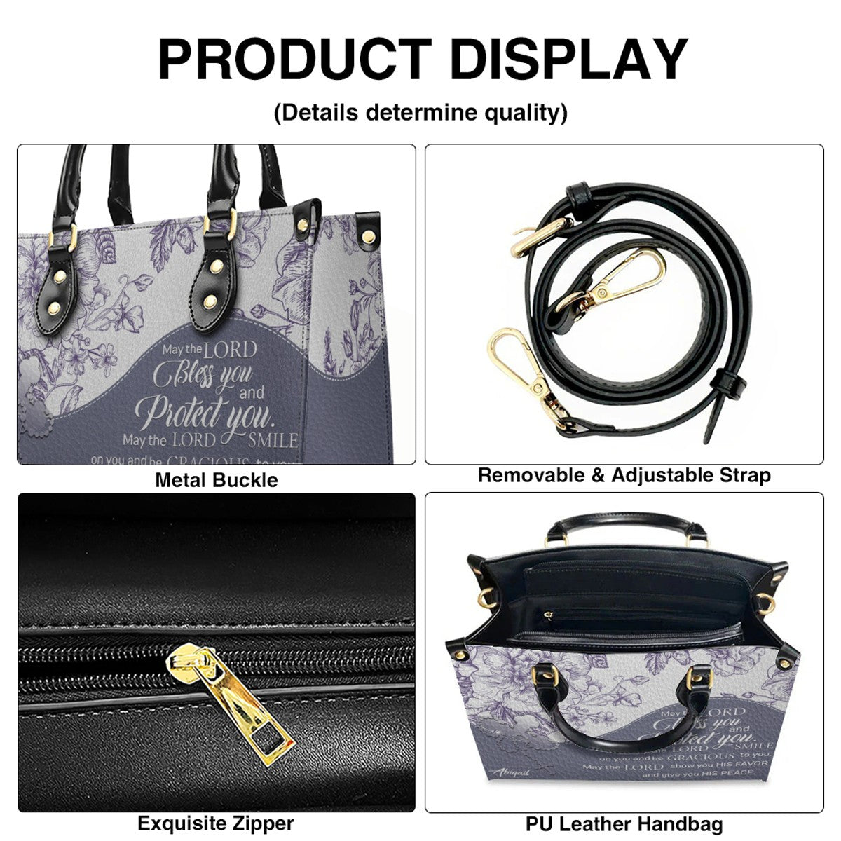 Buy 1 Personalized Leather Handbag, Get 1 Free Clutch – Limited 7 Days