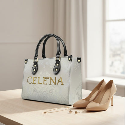 Personalized Leather Handbag with Custom Bible Verse Name Meaning – CHRISTIANARTBAG Unique Christian Gift for Women - CAB011526