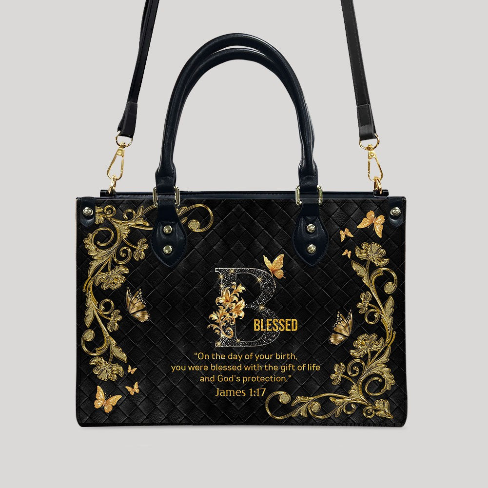 CHRISTIANARTBAG Handbags - Personalized Christian Handbag with Bible Verse – A to Z Alphabet Design – Your Letter, Your Verse, Your Faith – Inspirational Gift for Moms - CABLTB01062425