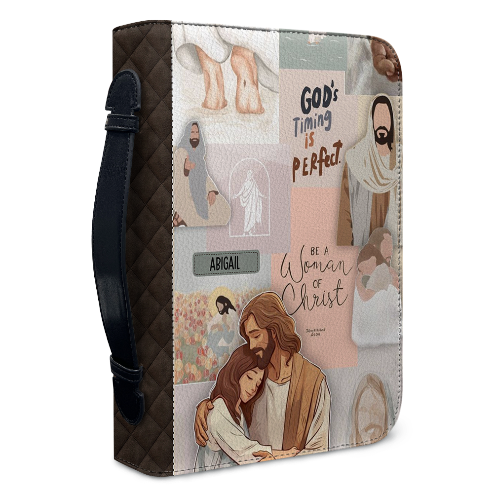 CHRISTIANARTBAG Bible Cover - Be A Woman Of Christ - Personalized Bible Cover – Custom Name – CHRISTIANARTBAG Gift for Christians CAB03280525