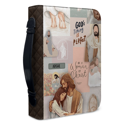 CHRISTIANARTBAG Bible Cover - Be A Woman Of Christ - Personalized Bible Cover – Custom Name – CHRISTIANARTBAG Gift for Christians CAB03280525