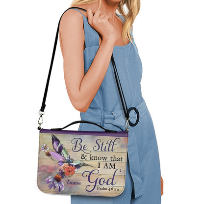 Personalized Bible Cover with Name – "Be Still & Know That I Am God" – Psalm 46:10
