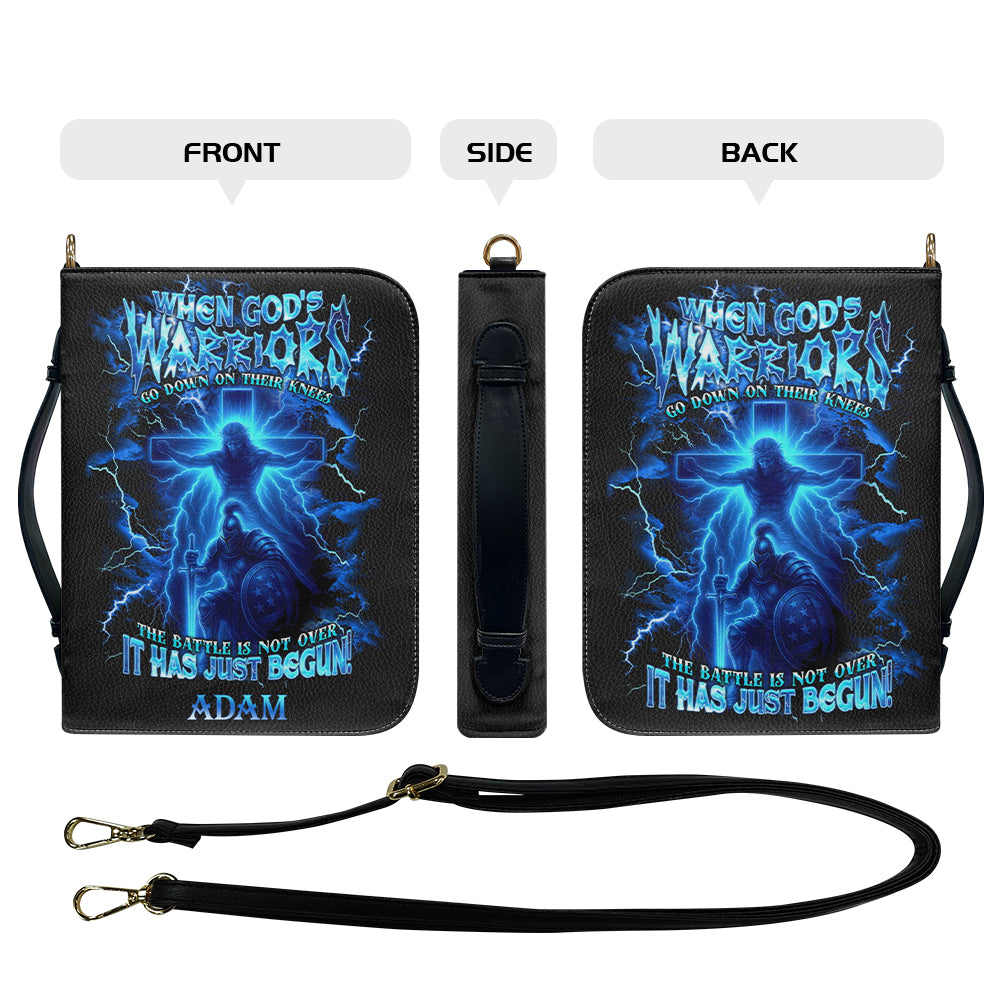 CHRISTIANARTBAG Bible Cover - When God's Warriors Go Down On Their Knees - Personalized Bible Cover – Custom Name – CHRISTIANARTBAG Gift for Christians CAB02280625