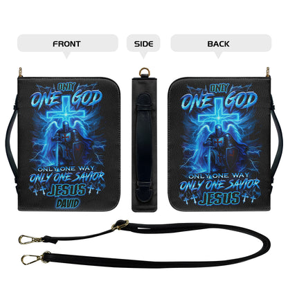 CHRISTIANARTBAG Bible Cover - Only One God Warrior - Personalized Bible Cover – Custom Name – CHRISTIANARTBAG Gift for Christians CAB01280625