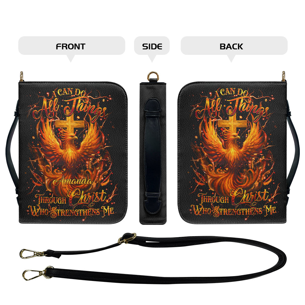 CHRISTIANARTBAG Bible Cover - I Can Do All Things - Personalized Bible Cover – Custom Name – CHRISTIANARTBAG Gift for Christians CAB04280625