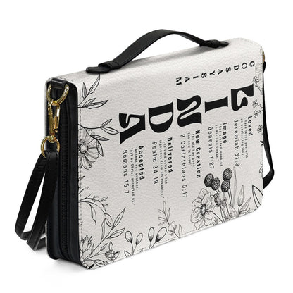 CHRISTIANARTBAG Bible Cover - Uncover the sacred meaning of your name - A Mind Anchored in Christ Blooms with Truth - Personalized Bible Cover, CABBBCV01051425.