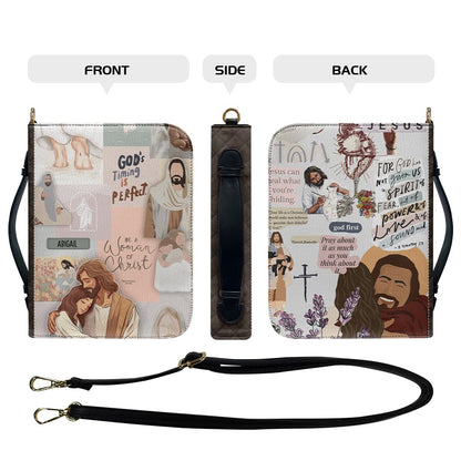 CHRISTIANARTBAG Bible Cover - Be A Woman Of Christ - Personalized Bible Cover – Custom Name – CHRISTIANARTBAG Gift for Christians CAB03280525