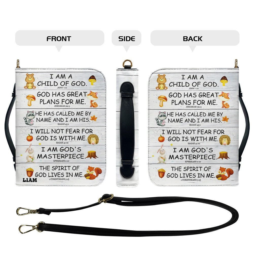 CHRISTIANARTBAG Bible Cover - I Am A Child Of GOD - Personalized Bible Cover, CABBBCV01180525.