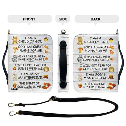 CHRISTIANARTBAG Bible Cover - I Am A Child Of GOD - Personalized Bible Cover, CABBBCV01180525.