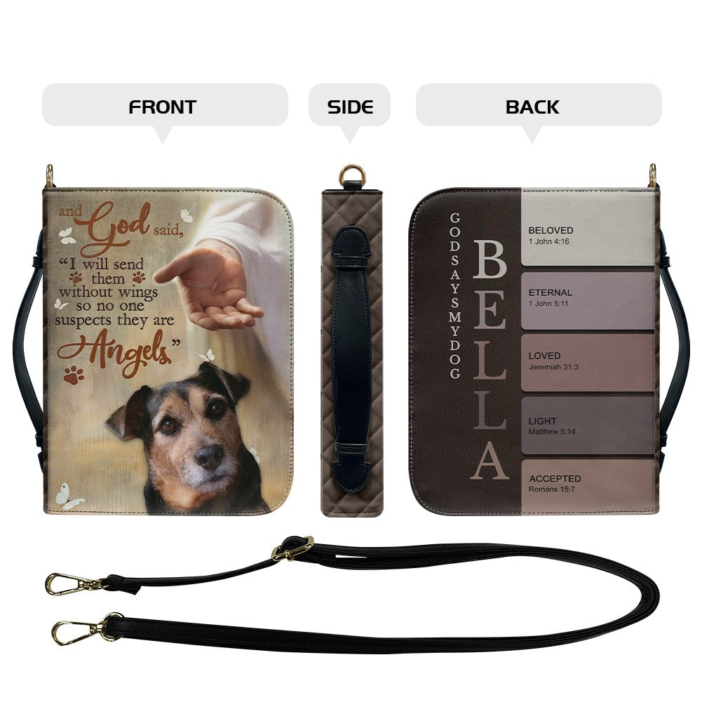 CHRISTIANARTBAG Bible Cover - And GOD Said "I Will Send Them Without Wings So No One Suspects They Are" - Personalized Pet Bible Covers, CABBBCV02190525.