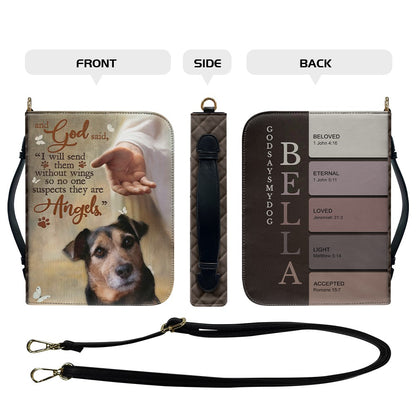 CHRISTIANARTBAG Bible Cover - And GOD Said "I Will Send Them Without Wings So No One Suspects They Are" - Personalized Pet Bible Covers, CABBBCV02190525.