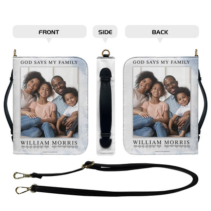 CHRISTIANARTBAG Bible Cover - Uncover the sacred meaning of your name family - Custom Name and Bible Verse - Personalized Bible Cover, CABBBCV015825