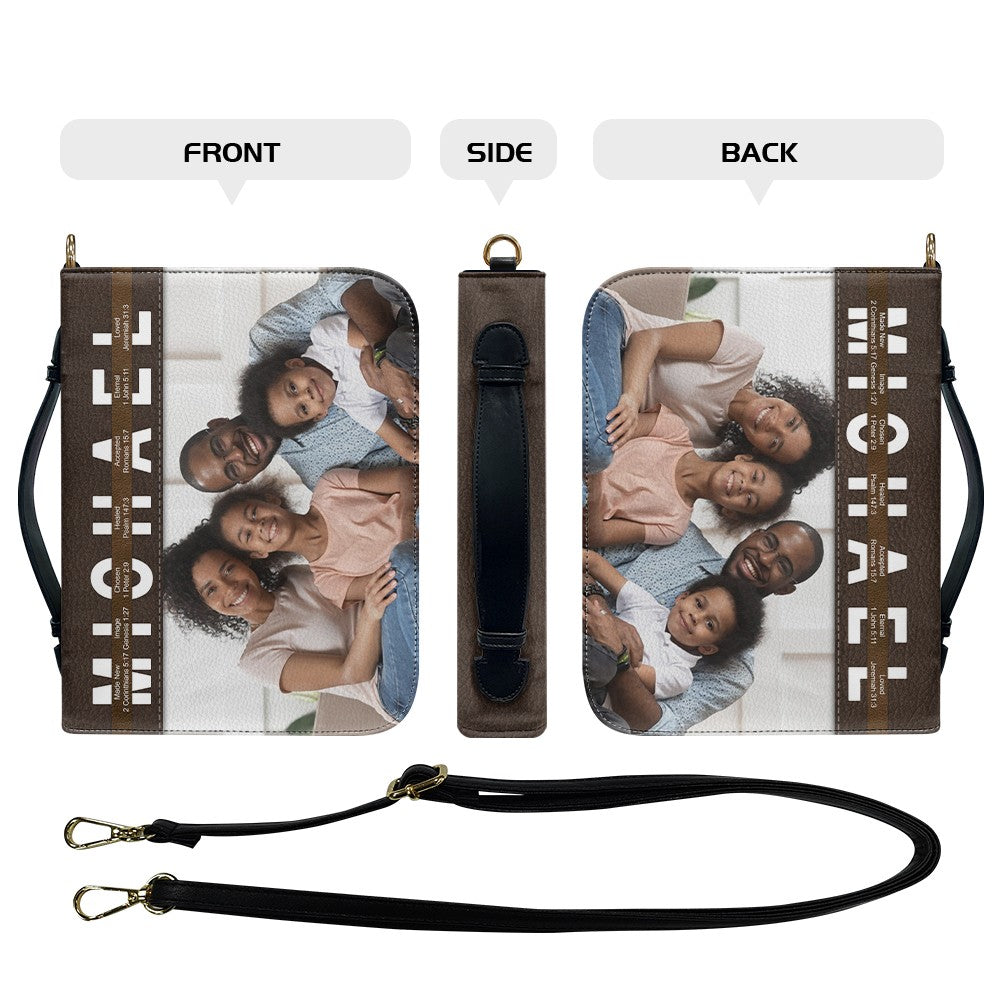 CHRISTIANARTBAG Bible Cover - Uncover the sacred meaning of your name - Custom Name and Image - Personalized Bible Cover, CABBBCV01051325.