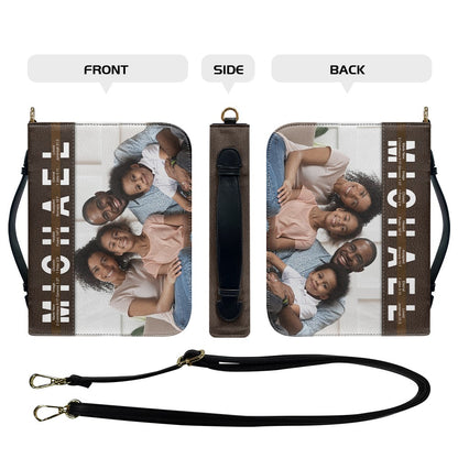 CHRISTIANARTBAG Bible Cover - Uncover the sacred meaning of your name - Custom Name and Image - Personalized Bible Cover, CABBBCV01051325.