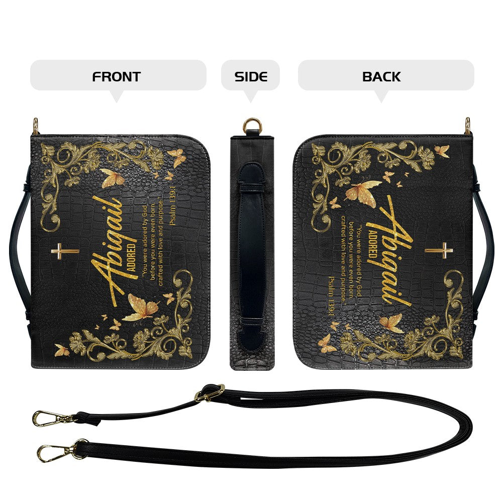 CHRISTIANARTBAG Bible Cover - Uncover the sacred meaning of your name - Personalized Bible Cover, CABBBCV01100625