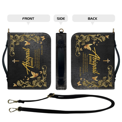 CHRISTIANARTBAG Bible Cover - Uncover the sacred meaning of your name - Personalized Bible Cover, CABBBCV01100625