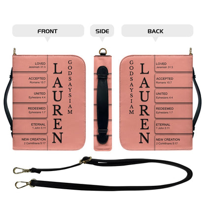 CHRISTIANARTBAG Bible Cover - Customizable Bible Cover – Name, Color & Bible Verse Personalized Just for You - Christian Gifts.