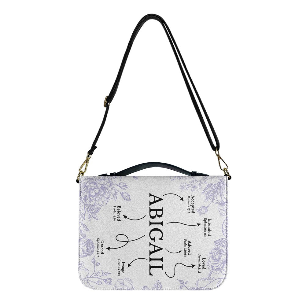 CHRISTIANARTBAG Bible Cover - Uncover the sacred meaning of your name - She is Clothed With Strength and Dignity - Personalized Bible Cover, CABBBCV01051525.