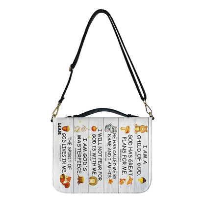 CHRISTIANARTBAG Bible Cover - I Am A Child Of GOD - Personalized Bible Cover, CABBBCV01180525.
