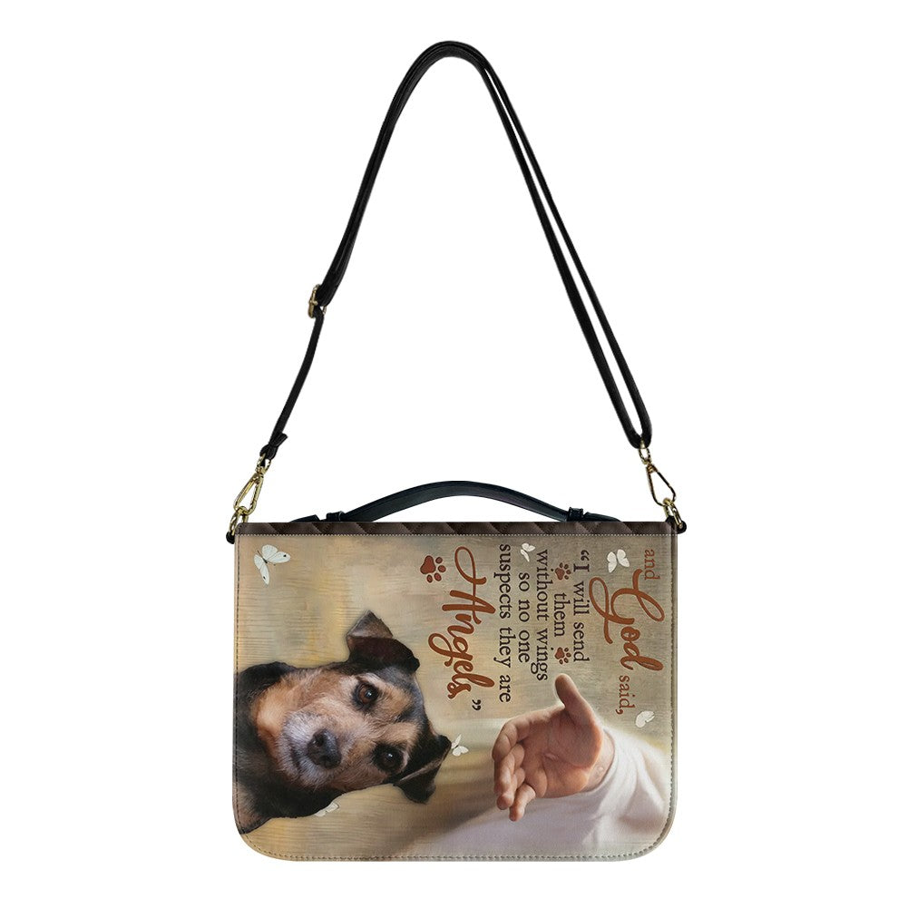 CHRISTIANARTBAG Bible Cover - And GOD Said "I Will Send Them Without Wings So No One Suspects They Are" - Personalized Pet Bible Covers, CABBBCV02190525.