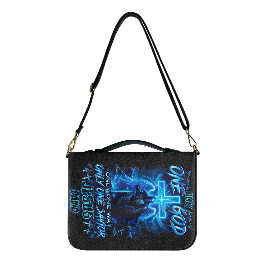 CHRISTIANARTBAG Bible Cover - Only One God Warrior - Personalized Bible Cover – Custom Name – CHRISTIANARTBAG Gift for Christians CAB01280625