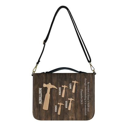 CHRISTIANARTBAG Bible Cover - Personalized Bible Cover for Dad – Custom Christian Gift with Name & Profession - CAB01052425