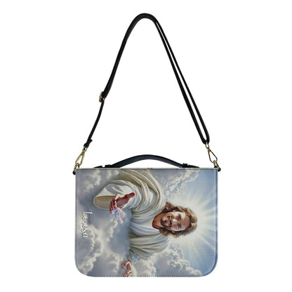 Personalized Bible Cover for Women – I Am a Child of God, Custom Name, Jesus Design | CHRISTIANARTBAG CAB01270625