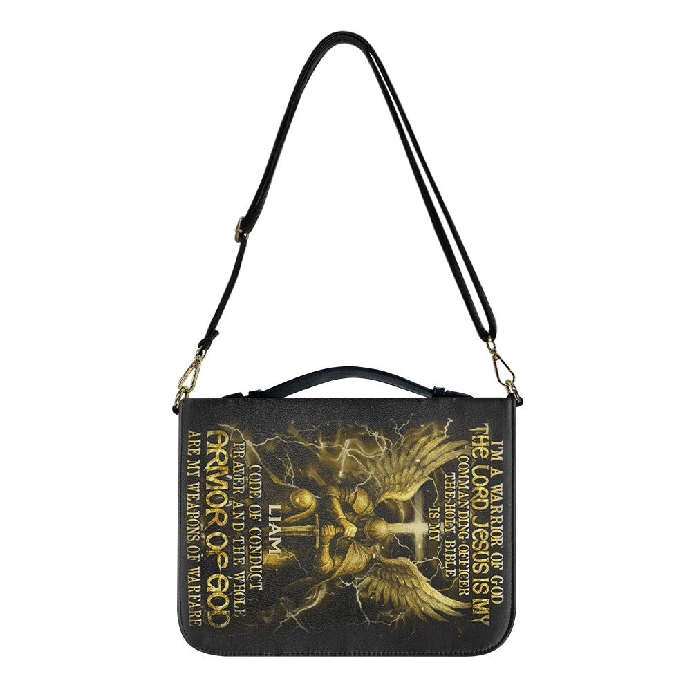 CHRISTIANARTBAG Bible Cover - I'm A Warrior Of God - Personalized Bible Cover for Men, CABBBCV01050725.