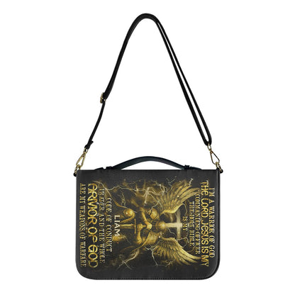 CHRISTIANARTBAG Bible Cover - I'm A Warrior Of God - Personalized Bible Cover for Men, CABBBCV01050725.