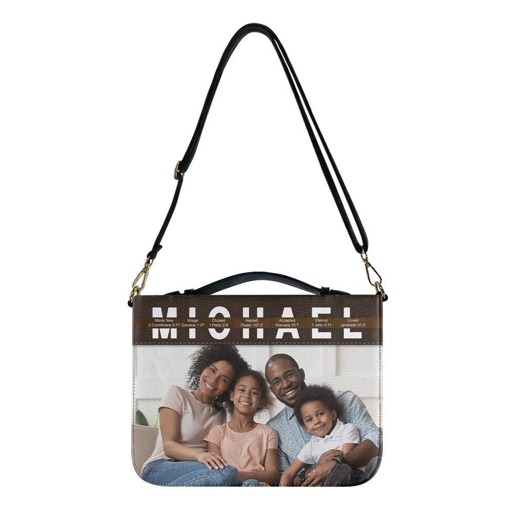 CHRISTIANARTBAG Bible Cover - Uncover the sacred meaning of your name - Custom Name and Image - Personalized Bible Cover, CABBBCV01051325.