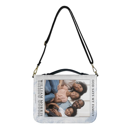 CHRISTIANARTBAG Bible Cover - Uncover the sacred meaning of your name family - Custom Name and Bible Verse - Personalized Bible Cover, CABBBCV015825