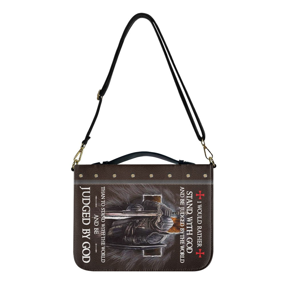 Personalized Bible Cover with Custom Name – Christian Knight Design, Each Letter Linked to Bible Verses