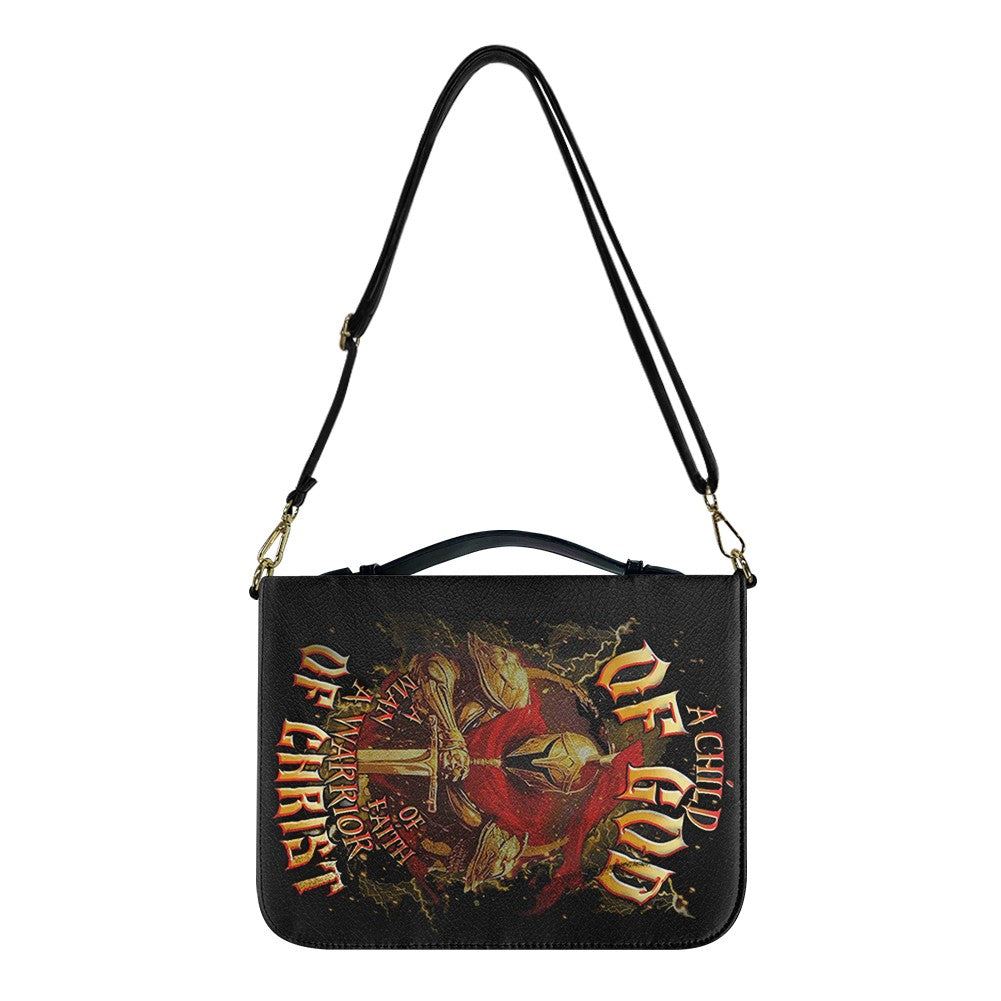 CHRISTIANARTBAG Bible Cover | A Child Of GOD A Warrior Of Christ - Personalized Bible Cover for Men - Christian Gifts - CAB01050625