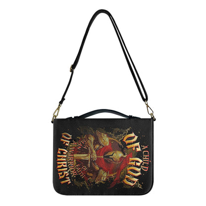 CHRISTIANARTBAG Bible Cover | A Child Of GOD A Warrior Of Christ - Personalized Bible Cover for Men - Christian Gifts - CAB01050625