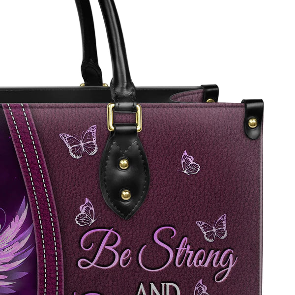 Christianart Designer Handbags, Be Strong and Courageous, Personalized Gifts, Gifts for Women. - Christian Art Bag