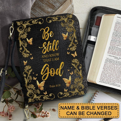 CHRISTIANARTBAG Bible Cover - I Can Do All Things Through Christ - Custom Name and Bible Verse - Personalized Bible Cover, CABBBCV0160525