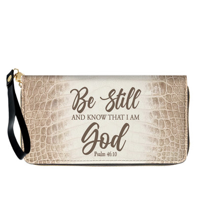 Personalized Christian Leather Handbag & Long Wallet Set – Custom Bible Verse Gift for Women
