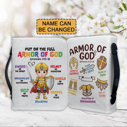 Christianartbag Bible Cover, Put On The Full Armor Of GOD Bible Cover, Personalized Bible Cover, Armor Of God Bible Cover, Bible Cover For Kids, Christian Gifts, CAB08281123. - Christian Art Bag