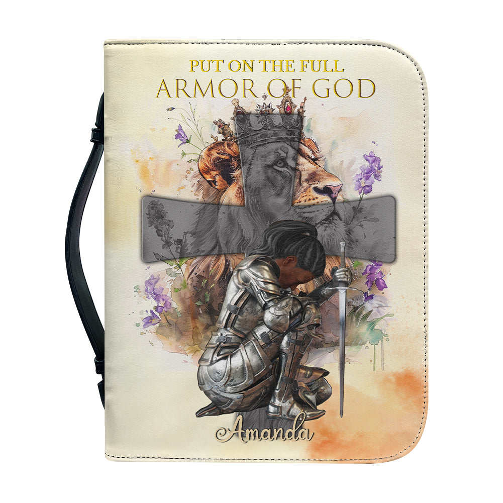 CHRISTIANARTBAG Custom Armor of God Bible Cover - Personalized Faith Accessory - Personalized Bible Cover - Bible Cover For Women, CABBBCV01030624.