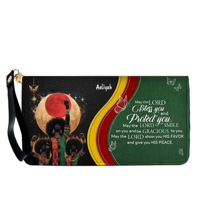 Set - Personalized Christian Leather Handbag & Wallet | Custom Bible Verse Faith Gift for Women by CHRISTIANARTBAG