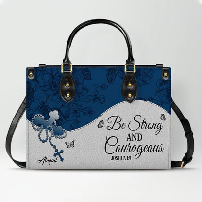 Personalized Leather Handbag with Bible Verses – Custom Christian Purse with Name | CHRISTIANARTBAG