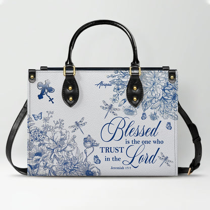 Personalized Christian Leather Handbag – Custom Name, Color & Bible Verse | CHRISTIANARTBAG