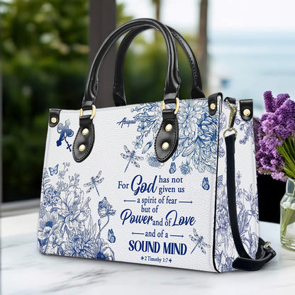Personalized Christian Leather Handbag – Custom Name, Color & Bible Verse | CHRISTIANARTBAG
