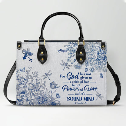 Personalized Christian Leather Handbag – Custom Name, Color & Bible Verse | CHRISTIANARTBAG
