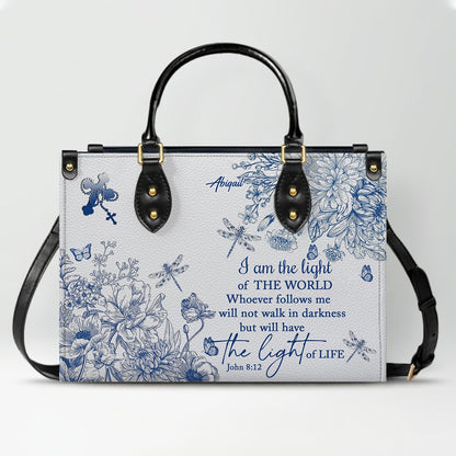 Personalized Christian Leather Handbag – Custom Name, Color & Bible Verse | CHRISTIANARTBAG