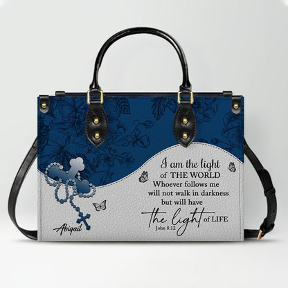 Personalized Leather Handbag with Bible Verses – Custom Christian Purse with Name | CHRISTIANARTBAG