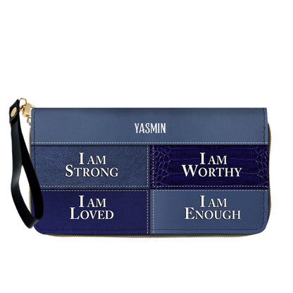 CHRISTIANARTBAG Personalized Leather Handbag & Long Wallet Set