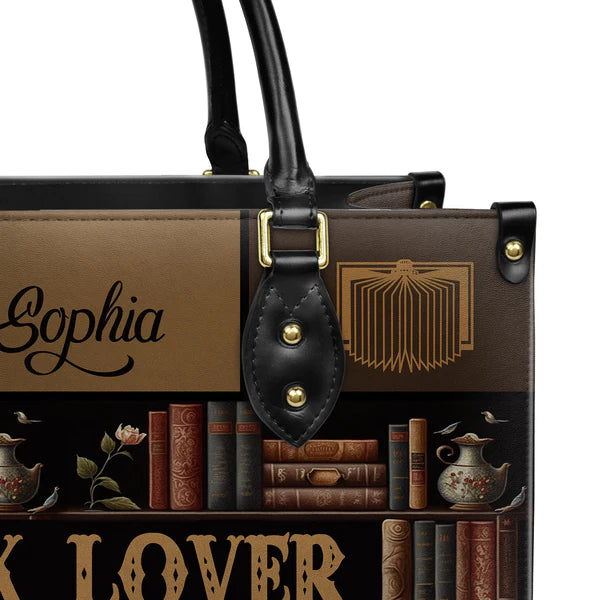 Christianartbag Handbags, Book Lover, Handbag Design, Monogram Leather Handbag, Gifts for Women, CABLTB07271223. - Christian Art Bag