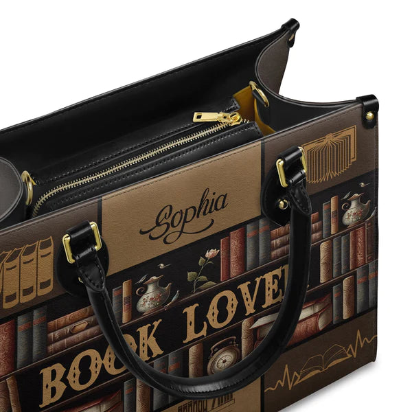 Christianartbag Handbags, Book Lover, Handbag Design, Monogram Leather Handbag, Gifts for Women, CABLTB07271223. - Christian Art Bag